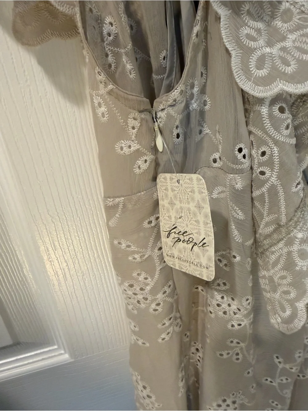 NWT Free People Lovely Lovely Midi Dress - Tofu Ivory MSRP $248 CURRENT